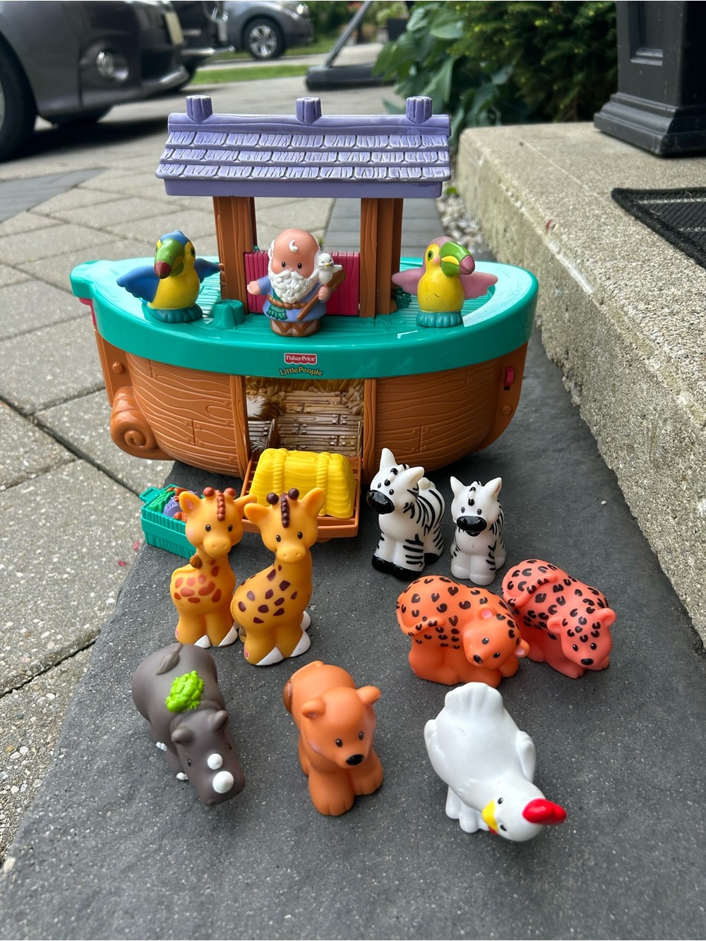Fisher-Price Little People Noah’s Ark Playset 2002 | Noah & Animal Figures